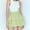Green, variant on Idoravan Women's Basic Versatile Skirt Womens Fashion Solid Color Dress High Waist Cute Elastic Band Ruffle Double Layer Cupcake Skirt