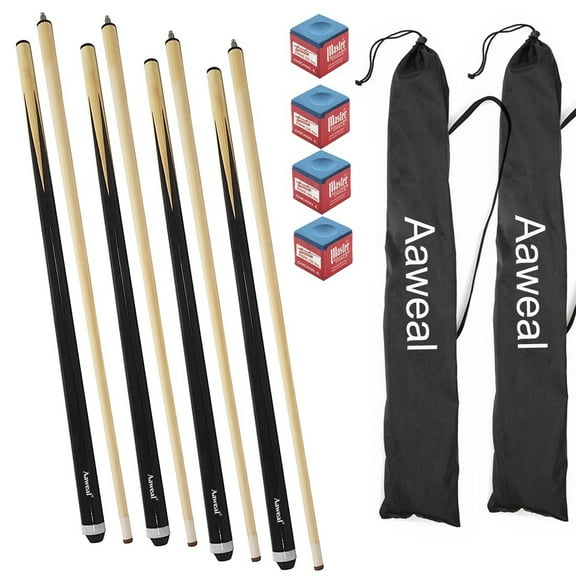 Set OF 4  NEW 57" Billiard Pool Cue Stick 12oz House Sport