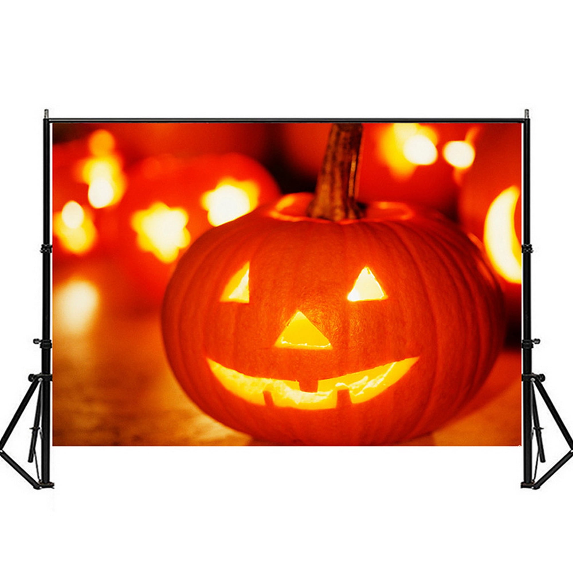 Halloween Backdrop Horrible Castle Witch Night Moon Pumpkin Photography Background Scary Party Decoration Banner Studio Props Photo Booth 7x5ft