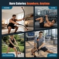 thumbnail image 4 of Cordless Battle Ropes with Adjustable Resistance Springs - Weighted Ropeless Battle Rope for Home Gym Exercise, Portable Workout Equipment for Strength Training & Cardio Fitness, 4 of 7
