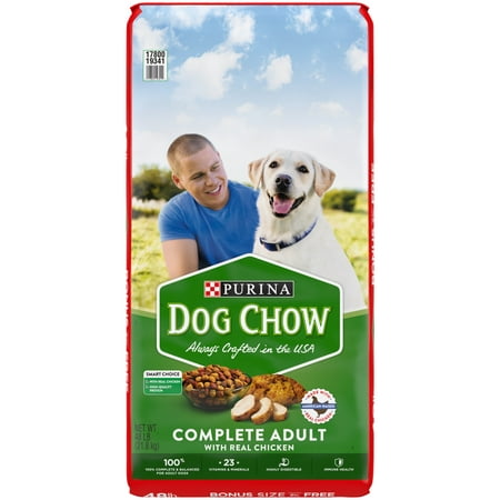 Purina Dog Chow Real Chicken Dry Dog Food, 48 lb Bag