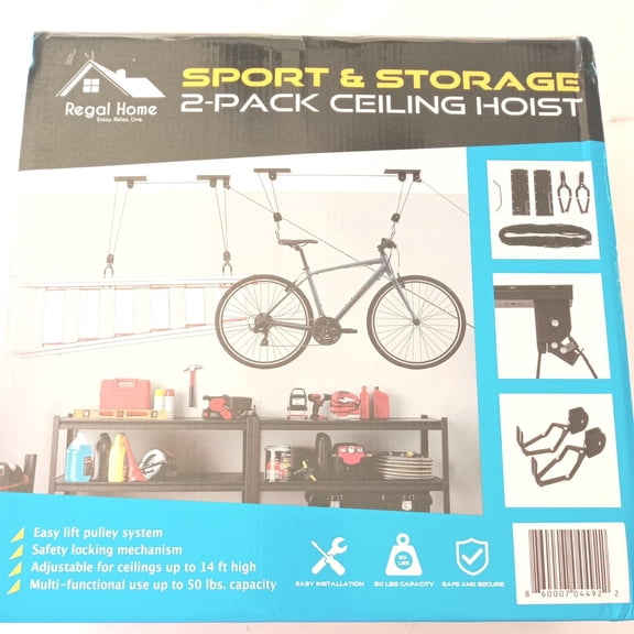 Regal Home Sport and Storage 2-Pack Ceiling Hoist