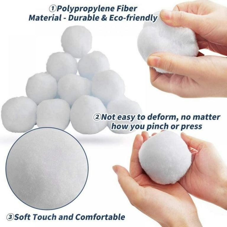 40PCS/1 Set Indoor Snowballs for Kids Snow Fight,Snow Toy Balls