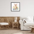 thumbnail image 4 of Easter Bunny & Eggs Black Framed Giclee Art, 24 x 24, By Andrea Haase, 4 of 8