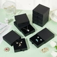 thumbnail image 5 of 8 Pack Cardboard Jewelry Boxes 3.5x3.5x1 Inch Black Jewelry Gift Boxes Drawer Paper Boxes Packaging for Bracelets Earrings Necklaces Jewelry Gift, 5 of 6