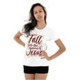thumbnail image 3 of Christian Fall Into The Arms of Jesus Womens Slim Fit Graphic Tee Brisco Brands L, 3 of 5