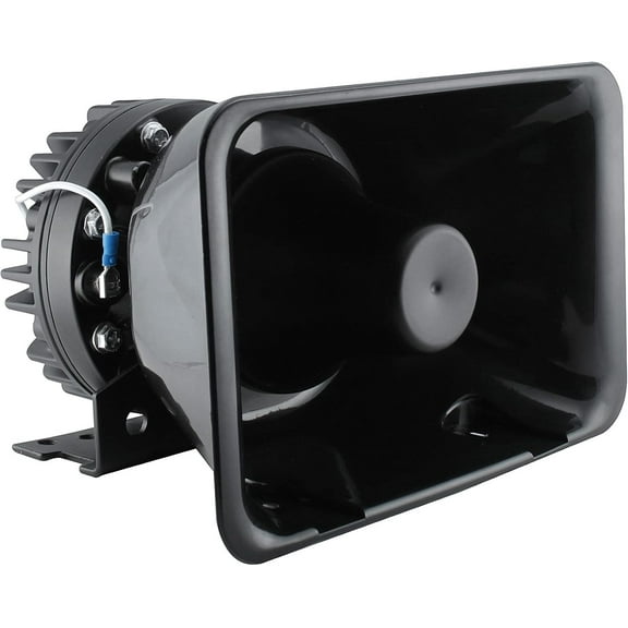 LAMPHUS SoundAlert 100W Police Siren Speaker [120-130dB] [Bull Horn Style] Siren Speaker for Emergency Warning Vehicles Truck UTV ATV Car POV