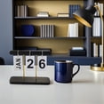 thumbnail image 4 of RENACLIPY 2Pcs Desktop Wooden Perpetual Calendar with Elegant Rustic Finish for Office Use, 4 of 8