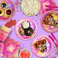 thumbnail image 6 of Girl's Glitter Slime Making Birthday Party Supplies Set Plates Napkins Cups Tableware Kit for 16, 6 of 8