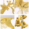 thumbnail image 3 of 5 uds Christbaumschmuck Rentier Figur Mit Jingle Bell Weihnachtsbaum Hngenden Dekorationen Fr Urlaubsparty Ornamente, 3 of 3
