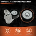 thumbnail image 4 of Unique Bargains 1 Set Kit de Tensor de Correa de Transmisión para Chevrolet Silverado 1500 1999-2008 Kit de Correa Serpentina con Tensión 90K38159/ACK040378HD/19311139, 4 of 7