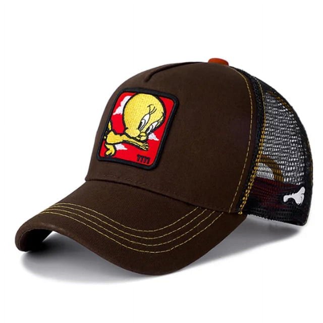 LS Hot Sale Unisex Anime Cartoon Cap High Quality Patch Draw Baseball Cap Men Trucker Hat