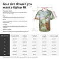 thumbnail image 5 of Susaid Watercolor African Animals Wildlife Print Short Sleeve Shirts Button Down Casual Shirts Summer Beach Aloha Button Down Short Sleeve for Men ,, 5 of 7