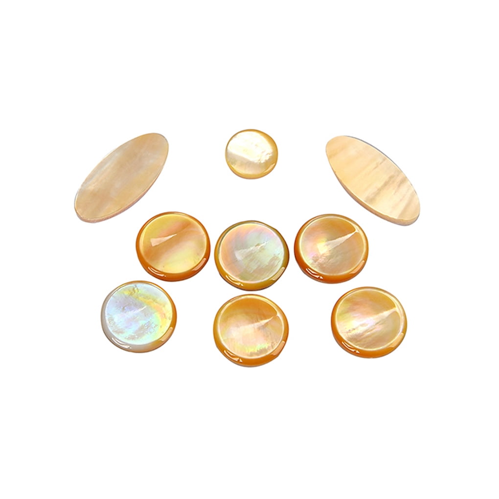 DTOWER 9 Pieces Saxophone Key Button Inlay Professional Smooth Portable