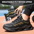 thumbnail image 6 of MANLEGU Steel Toe Work Shoes for Men & Women Comfortable Work Safety Shoes Lightweight Breathable Safety Sneakers Size 11, 6 of 9