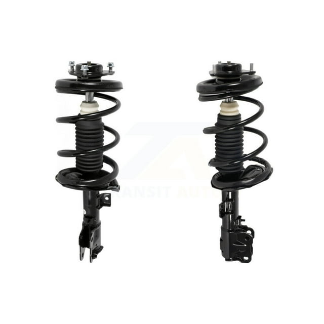 Transit Auto Front Complete Suspension Shocks Strut and Coil Spring Mount Assemblies Kit for Car 2008-2011 Mitsubishi Lancer GTS - Left Right Side (Driver Passenger) K78A-100450