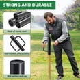 thumbnail image 2 of FENHRTVM Fence Post Driver 12 LB Heavy Duty Black Post Pounde with Handle for U Fence Post Wooden Post, 2 of 6
