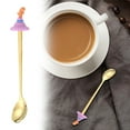thumbnail image 2 of MOPOOR Coffee Spoons: Small Pumpkin Shaped Spoon for Sugar Dessert Tea Stirring Tasting for Coffee Bar Kitchen for Halloween Home Party Golden Serving Utensils, 2 of 6