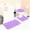 Purple, variant on Elegant set for bathroom non slip bath mat 3pc super soft plush chenille #6 hunter green color