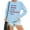 Light Blue, variant on WILLBEST hoodies Womens Daily Home Outdoor Workout Solid Long Sleeve O Neck T Shirt Top Printed Sweatshirt mae hoodie