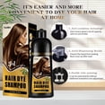 thumbnail image 6 of Brown Hair Dye Shampoo for Gray Coverage, Instant Hair Color Shampoo for Women Men,Easy to Use, 16.90 Fl Oz Halloween Gifts, 6 of 8