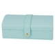 thumbnail image 1 of Leylor Joyero - Portátil de Viaje de Cuero PU Joyero de múltiples Capas Pendientes Anillos Collar Estuche de Almacenamiento Organizador(Azul Claro), 1 of 14