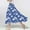 Blue, variant on Mqqzkk Flower Printed Skirts For Women Summer Skirts Casual Fashion Pleated Fold Elastic Waist Irregular Skirt