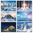 thumbnail image 2 of Better Office Products Winter - Greeting card set - 50 pieces - coldscape snow - 4 in x 6 in - 250 g/m������ - card stock, 2 of 6