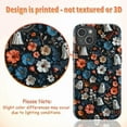 thumbnail image 2 of Cute Ghost & Floral Halloween Phone Case, Whimsical Autumn Protective Phone Cover, Gift for iPhone 16 15 14 13 12 11 Pro Plus Mini, 2 of 6
