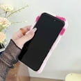 thumbnail image 3 of Dteck for iPhone 15 Pro Max Fur Case for Girls, Luxury Cute Warm Handmade Furry Fuzzy Fluffy Soft LOVE Fur Plush Protective Case Cover for Women,Pink-Rose Love, 3 of 4