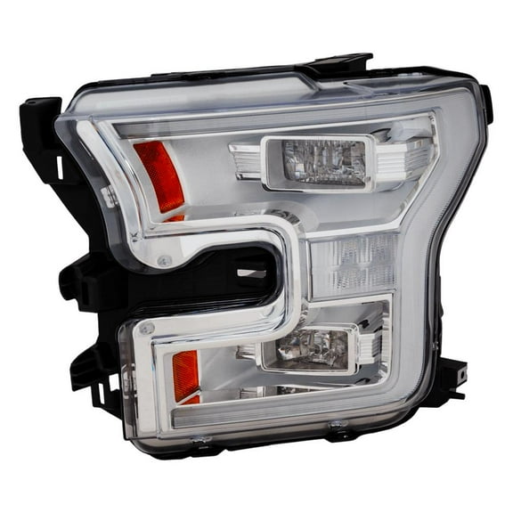 Driver Side LED Headlight Compatible with 2015-2017 Ford F-150 Left CAPA Certified Direct Fit OE Replacement Ford FL3Z-13008-M FL3Z-13008-K