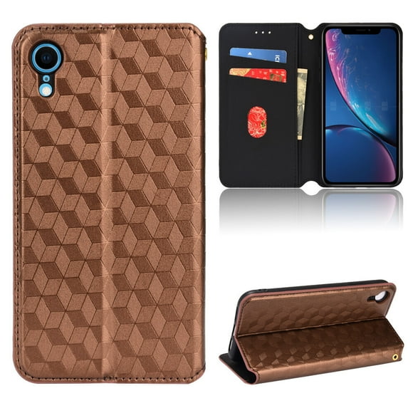 iPhone XR Case , Magnetic Wallet PU Leather Flip Cover Card Holde Case for iPhone XR