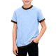 thumbnail image 2 of Camiseta informal de manga corta con cuello redondo y color liso para niños de 3 a 12 años, 2 of 9