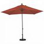 11' Fiberglass Market Umbrella EasyLift No Crank No Tilt Bronze/Jockey Red - image 2 of 2