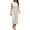 White, variant on Sngxgn Women's Summer Bodycon Casual Midi Sleeveless Hollow Out Knit Side Slit Striped Long Tank Dress(Grey,S)