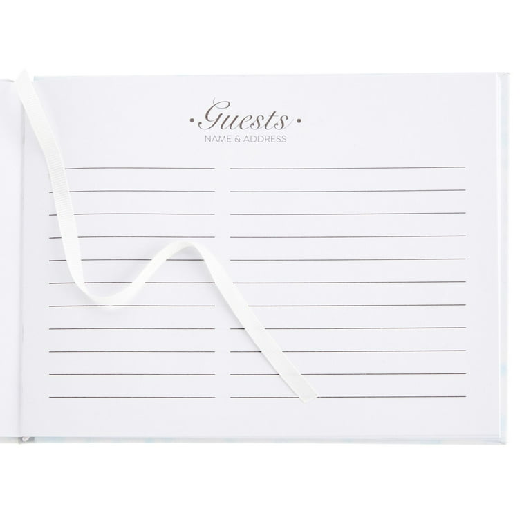 unique-floral-bridal-guest-book-for-wedding-baby-shower-reception-with-112-pages-bookmark-ribbon-8x6-in-walmart-com for Free Printable Guest Book Pages Unique Floral Bridal Guest Book for Wedding, Baby Shower, Reception with 112 Pages, Bookmark Ribbon (8x6 in) - Walmart.com for Free Printable Guest Book Pages