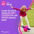 thumbnail image 7 of Flybar Pogo Trick Ball for Kids, Balance Bounce Board Toy, Textured Anti-Slip Deck For Secure Jumping, Indoor & Outdoor Toy For Boys & Girls, Supports Up To 160 Lbs, Includes Hand Pump, Unicorn, 7 of 7