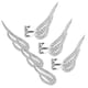 thumbnail image 1 of Aretes VenDepot diseño de Alas Wings01 3Pzas Plata Metal/Zirconia, 1 of 2