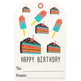 thumbnail image 4 of Étiquettes Cadeaux Joyeux Anniversaire 4 Designs Différents 2 x 3 Pouces Pouces - Lot de 50 InStockLabels.com, 4 of 6