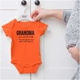 thumbnail image 5 of Grandma First Person When Mom Says No Romper Boys or Girls Infant Baby Brisco Brands 24M, 5 of 6