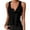Black, variant on Women Summer Tops Women Sexy Casual V-Neck Sleeveless Top Solid Color Button Vest Pullover Shirt Tank Business Tops Casual Sliders for Girls Camisole Color Chiffon Top Bright Womens Deep Black M
