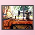 thumbnail image 3 of Kit completo de bordado de punto de cruz de 40x50cm, máquina de coser estampada, decoración del hogar Likrtyny decoración de arte, 3 of 9