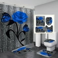 thumbnail image 2 of 3D Digital Printing Shower Curtain For Home Hotel Party Decoration 180 * 180cm,1/2/4 Pieces, 2 of 2