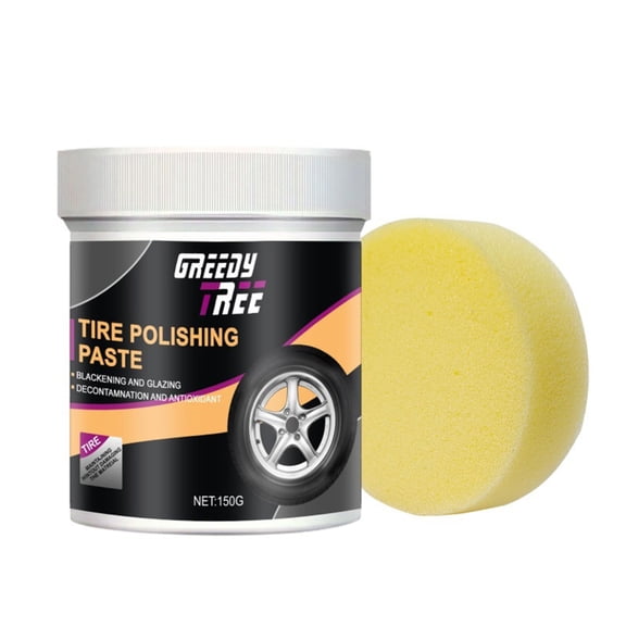 Sinyiin 150G Long Lasting High Gloss Tire Shine Gel Polish Wax Paste for Car Tires Rubber Trim Protection Waterproof Dustproof