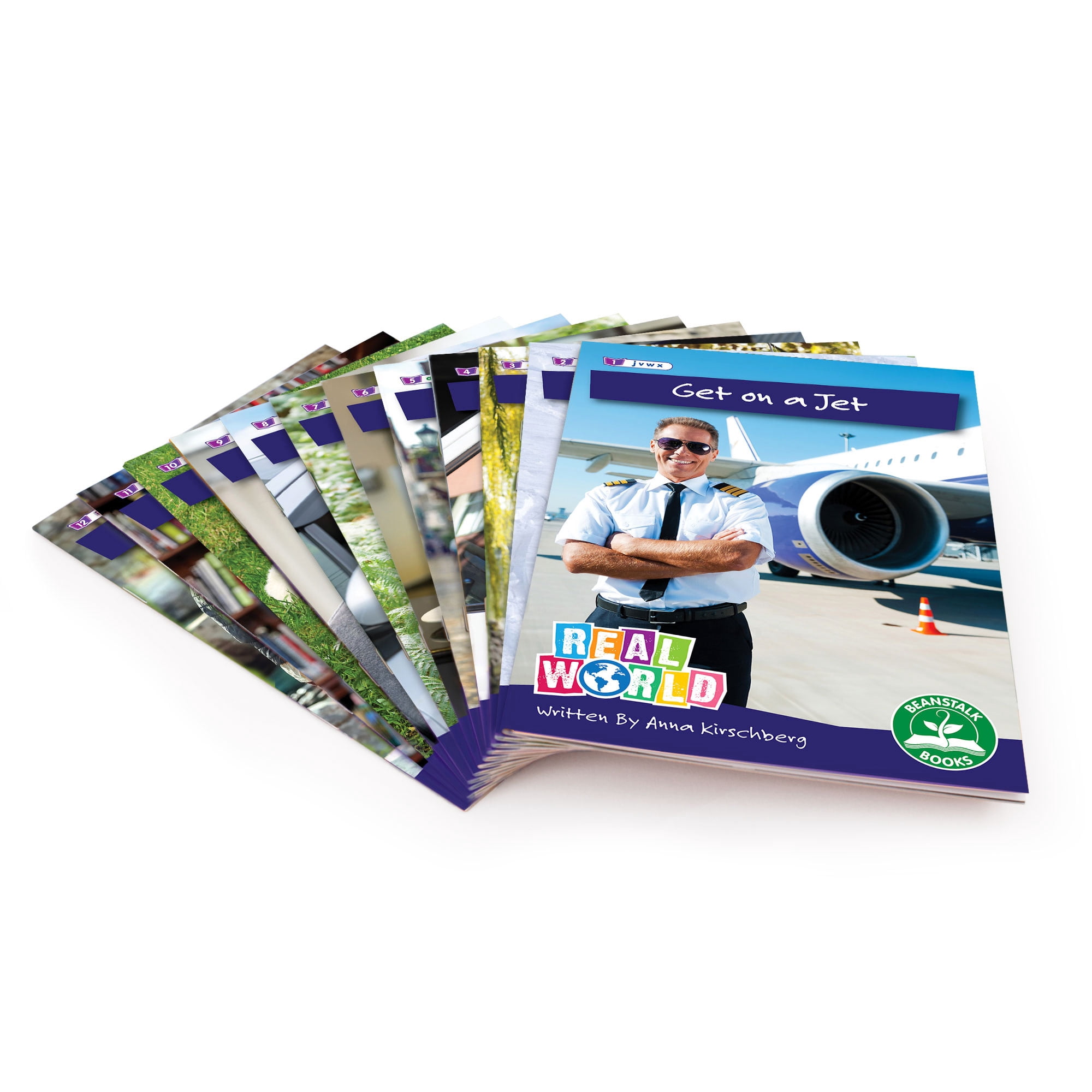 Junior Learning: Real World - Phase 3 - Non-Fiction Hi-Lo Decodables, 6 Books, Letter Sounds, Week-By-Week Rainbow Phonics, Kids Reading Development