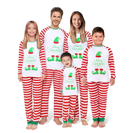 

Christmas Family Matching Pajamas Set Adult Mens Womens Kids Sleepwear Nightwear