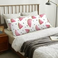 thumbnail image 4 of Rateoe Long Body Pillow Cover, 20x54 Inches Body Pillow Cases, Soft Brushed Microfiber Zipper Design, Watermelon -Pillows Not Included, 4 of 7