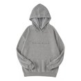 thumbnail image 1 of Sudadera Con Capucha De Color Liso Y Monograma Para Hombre, 1 of 6