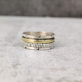 thumbnail image 6 of NEW Spinner Band, Meditation Ring, 925 Sterling Silver Ring, Spinning Thumb Ring, Two Tone Ring, Fidget Ring, Handmade Jewelry, Christmas Oxidized, Womans Band Ring, Anxiety Ring, Mans Band Gifts, 6 of 6