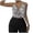 Light Gray, variant on Women's Metallic Sequin Top For Party Nightclub And Music Festival Design Slim Fit Women Top Loose